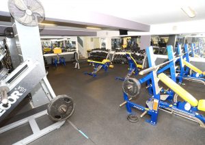 body building room corner view