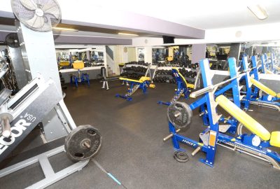 body building room corner view