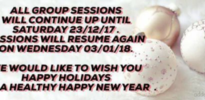 christmas 2017 group classes holidays