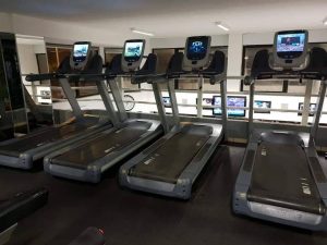 treadmills upstairs