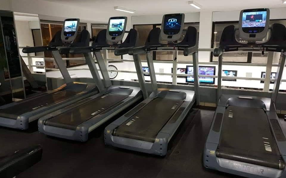 treadmills upstairs