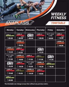 group classes timetable feb 2020