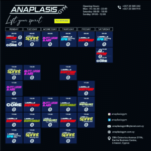 classes timetable nov 2022