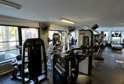 Upstairs back and abs machines