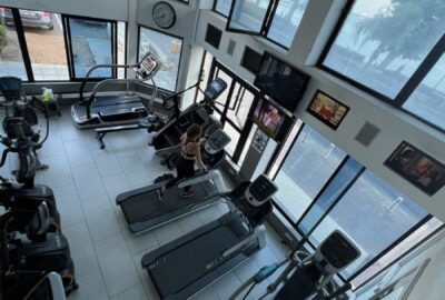 Downstairs cardio from above