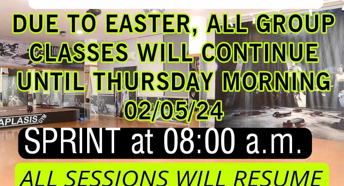 group classes easter holidays 2024