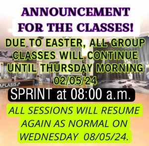 group classes easter holidays 2024