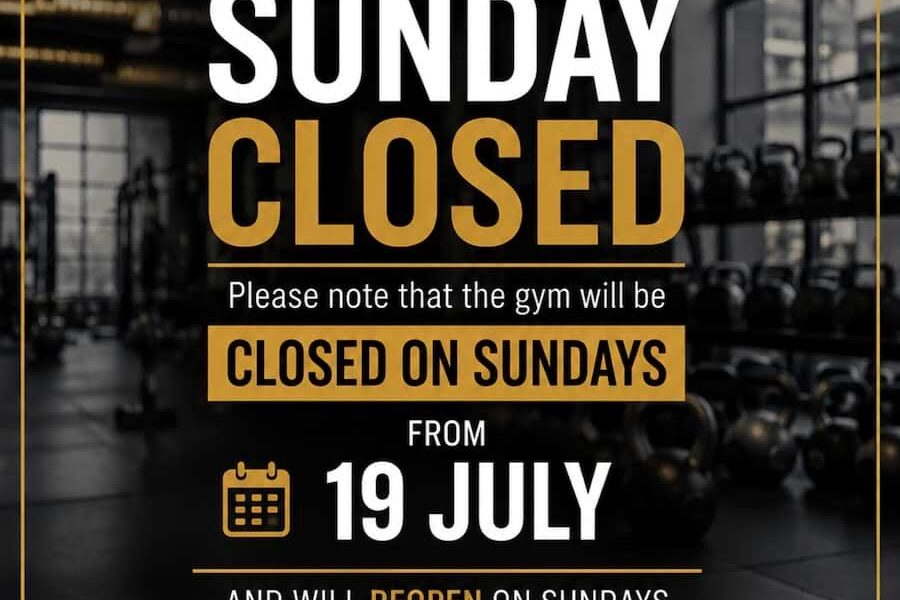 summer closed Sundays 26