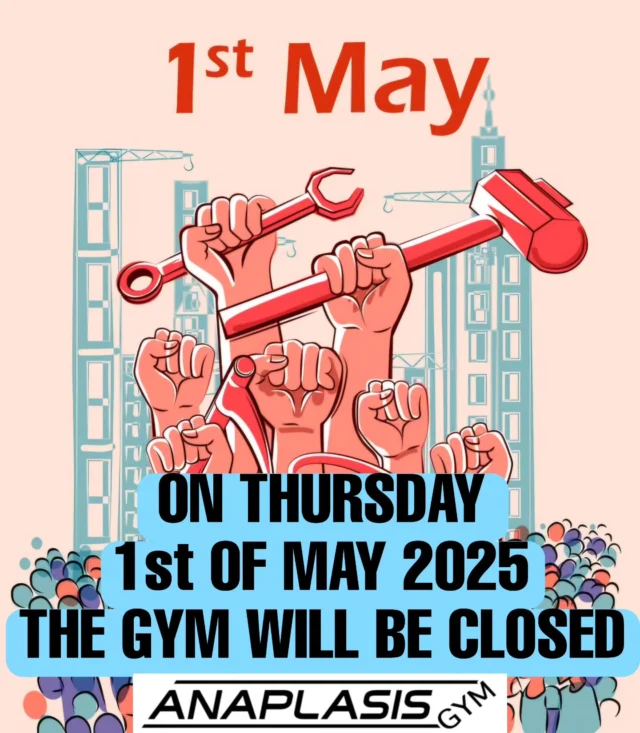 #1stofmay2025 #gymclosed #happymonth #happymay #anaplasisgym #liftyourspirit #est1994✌️